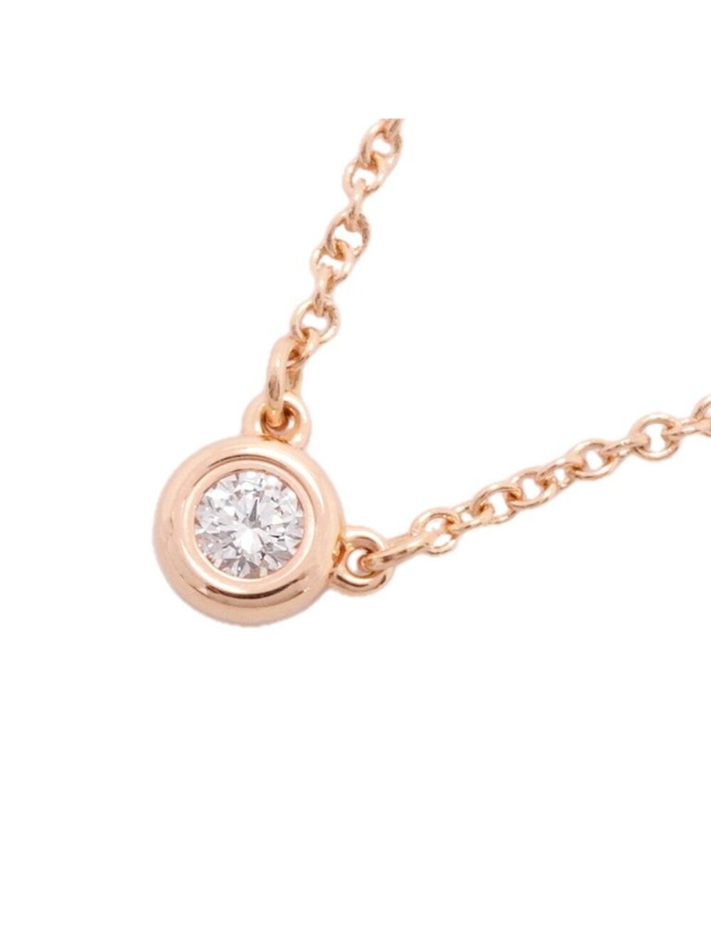 Tiffany & Co Necklace by the Yard Pink Gold Diamond